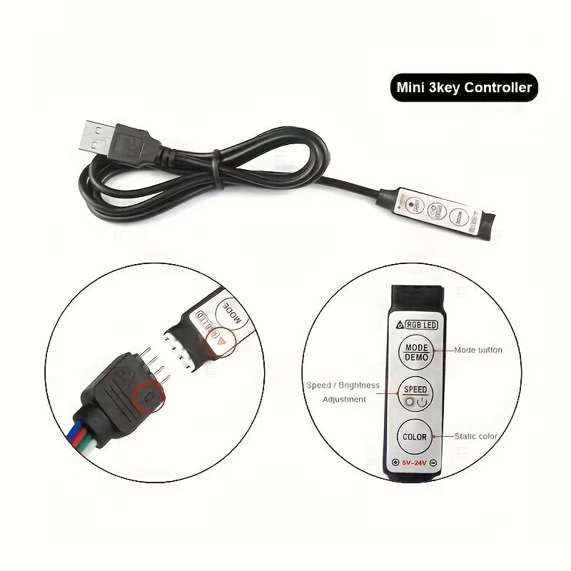 Wired Wonders™ Wired Wonders™ USB RGB LED Strip